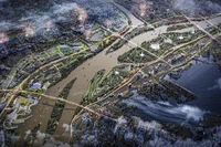 Dự án Trục đại lộ cảnh quan sông Hồng được HĐND TP Hà Nội thông qua chủ trương đầu tư ngày 14/12. Siêu dự án có diện tích hơn 11.000 hecta, tổng vốn sơ bộ 855.000 tỷ đồng, kỳ vọng tái thiết đô thị hai bờ sông và tạo “kỳ tích sông Hồng”.