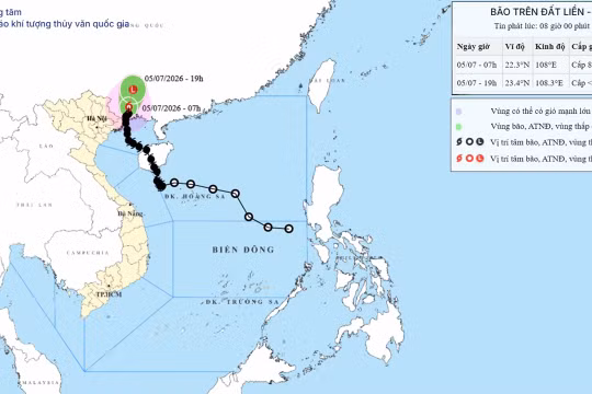 Bão số 1 Maysak đổ bộ đất liền Móng Cái - Quảng Ninh, cơ quan khí tượng phát cảnh báo 