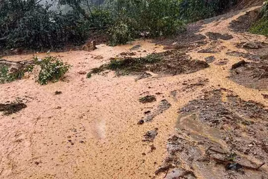 Sơn La: Mưa lũ ồ ạt tràn về khiến QL6 sạt lở nghiêm trọng, hàng chục hộ dân sơ tán khẩn trong đêm