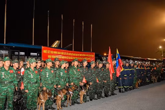 Đoàn cứu trợ Việt Nam kết thúc hoạt động tham gia khắc phục hậu quả động đất tại Venezuela
