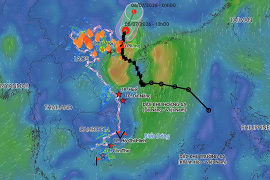 Tin cuối cùng về Báo số 1 (bão Maysak): Suy yếu thành áp thấp nhiệt đới
