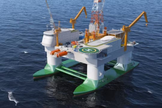 Nền tảng nghiên cứu nổi nhằm mục đích thúc đẩy khoa học biển và dự báo thiên tai. Ảnh: Interesting Engineering.