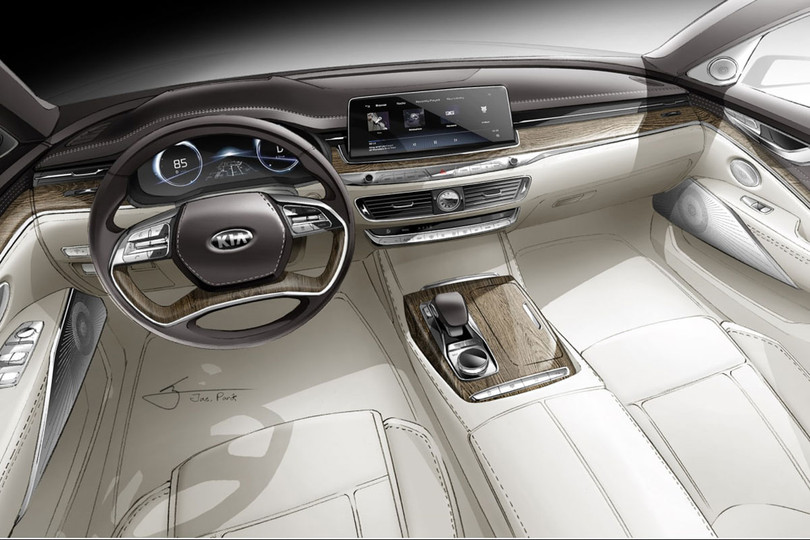 Kia hé lộ nội thất K900 2018, đẹp chẳng kém gì “Mẹc” S-Class ảnh 1