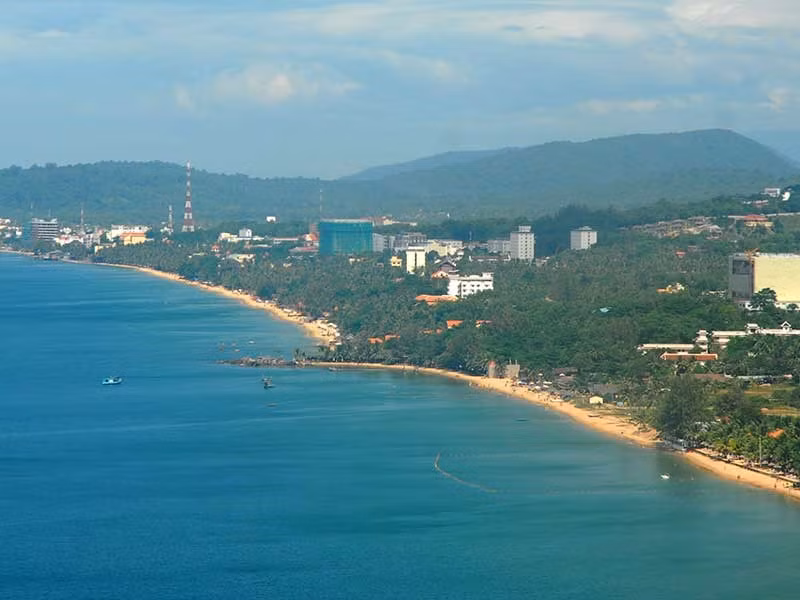 Phú Quốc (Kiên Giang) là một trong ba đơn vị sẽ trở thành đặc khu. Trong ảnh: Một góc Phú Quốc nhìn từ phi cơ. Ảnh: HTD