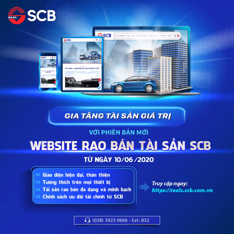 Các thông tin được cập nhật thường xuyên trên reals.scb.com.vn