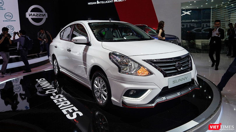 Với một số thay đổi nhỏ ở ngoại thất, Nissan Sunny Q-Series trông cá tính và thể thao hơn rất nhiều. (Ảnh: Ngô Minh)