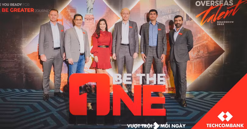 Các lãnh đạo Techcombank tại chiến dịch thu hút nhân tài Quốc tế có quy mô lớn trong năm 2022 "Talent Roadshow"