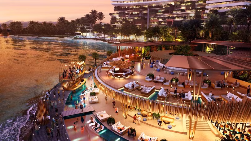 Hình ảnh phối cảnh Beach Club dự án Vega City Nha Trang.