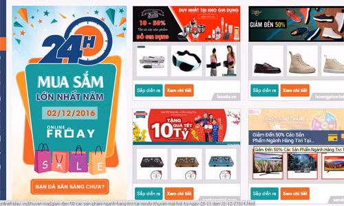 Đúng 0h ngày 2/12, ngày mua sắm trực tuyến 2016 (Online Firday 2016) sẽ chính thức bắt đầu
