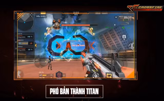 Phó bản Thành Titan cũng là một tính năng hấp dẫn mới trong Crosfire Legends 