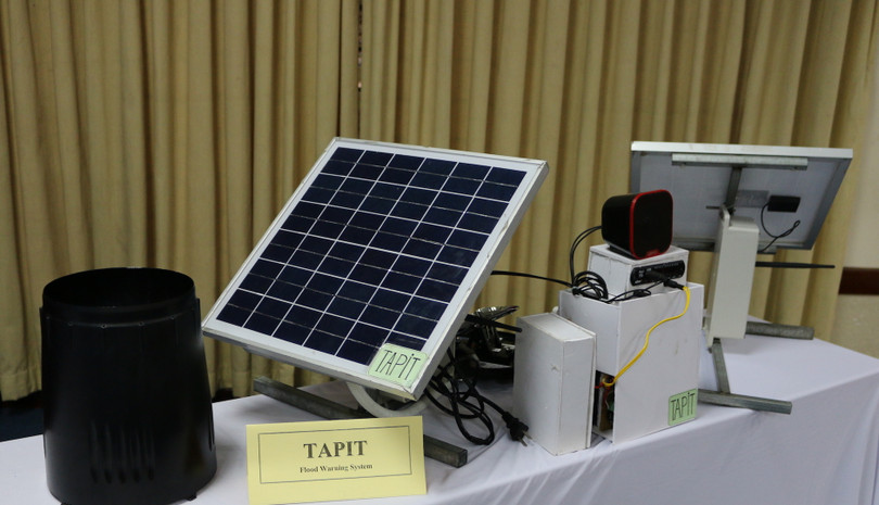 Mô hình cảnh báo lũ tự động, giúp người dân chủ động, kịp thời hơn khi ứng phó với lũ lụt. Ảnh: VGP/Lưu Hương Mô hình cảnh báo lũ tự động, giúp người dân chủ động, kịp thời hơn khi ứng phó với lũ lụt. Ảnh: VGP/Lưu Hương