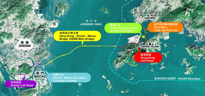Cầu Hong Kong - Châu Hải - Macau - Chi phí: 10,6 tỷ USD Hệ thống gồm nhiều cầu và hầm dưới biển dài 50 km này sẽ nối liền 3 thành phố lớn dọc vùng đồng bằng sông Châu Giang, Trung Quốc. Dự án này khởi công năm 2009 và dự kiến hoàn thành vào năm 2016. Tuy nhiên, tiến độ chậm trễ đã khiến thời gian hoàn thành dự kiến lùi xuống năm 2021. Ảnh:Candrholdings. Cầu Hong Kong - Châu Hải - Macau - Chi phí: 10,6 tỷ USD Hệ thống gồm nhiều cầu và hầm dưới biển dài 50 km này sẽ nối liền 3 thành phố lớn dọc vùng đồng bằng sông Châu Giang, Trung Quốc. Dự án này khởi công năm 2009 và dự kiến hoàn thành vào năm 2016. Tuy nhiên, tiến độ chậm trễ đã khiến thời gian hoàn thành dự kiến lùi xuống năm 2021. Ảnh:Candrholdings.