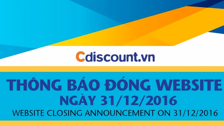 Cdiscount.vn sẽ đóng cửa vào 31/12/2016