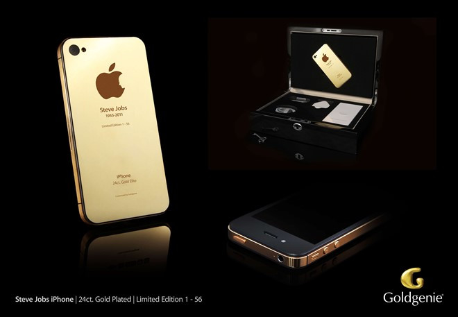Phiên bản iPhone 4S Gold từ Goldgenie. Ảnh: BGR.