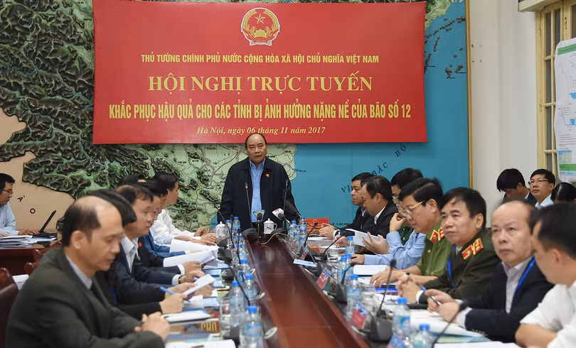 Thủ tướng phát biểu chủ trì hội nghị.