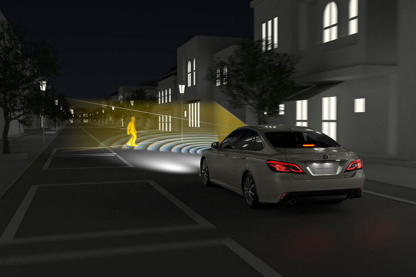 Toyota Crown được trang bị gói Toyota Safety Sense thế hệ thứ hai dưới dạng tiêu chuẩn.