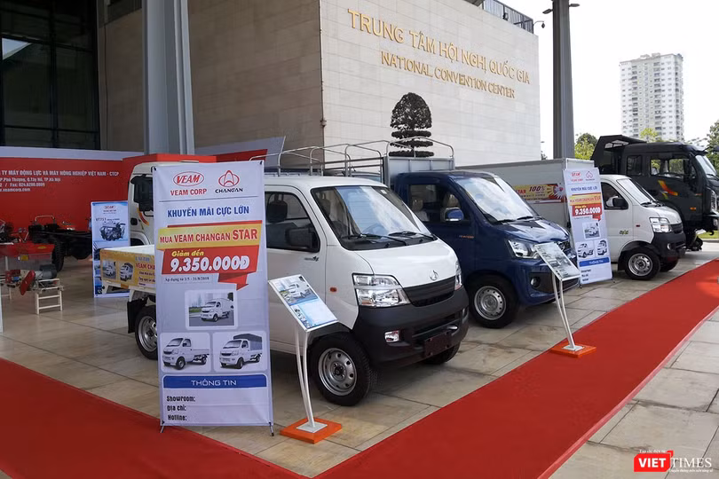 Một khu vực trưng bày của VEAM - đối tác quen thuộc luôn xuất hiện trong các sự kiện Vietnam AutoExpo