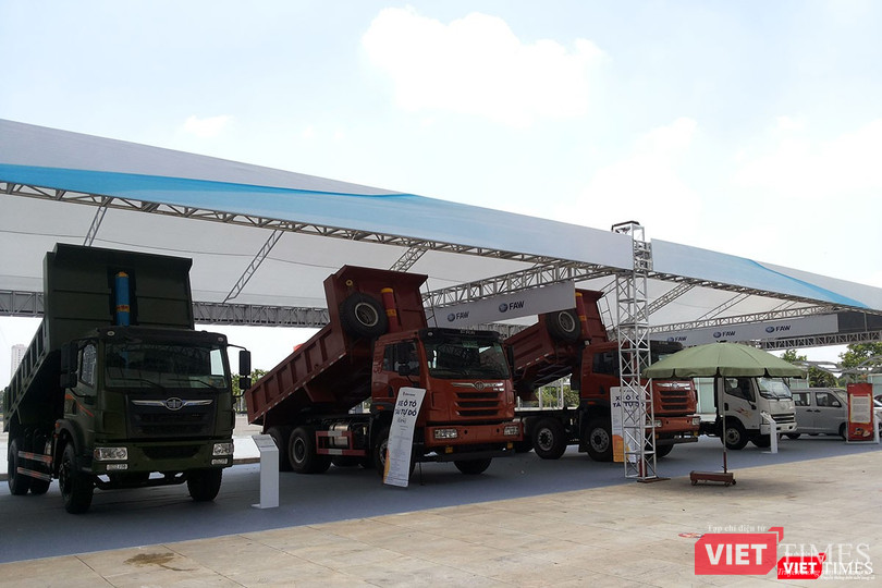 Các gian hàng của doanh nghiệp Trung Quốc vẫn chiếm đa số tại triển lãm Vietnam AutoExpo 2018
