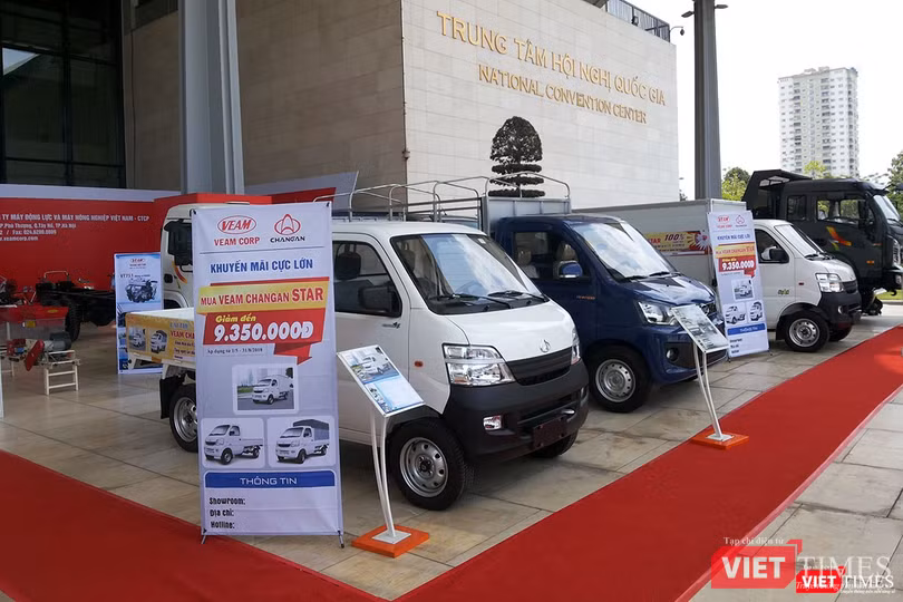 Một khu vực trưng bày của VEAM - đối tác quen thuộc luôn xuất hiện trong các sự kiện Vietnam AutoExpo