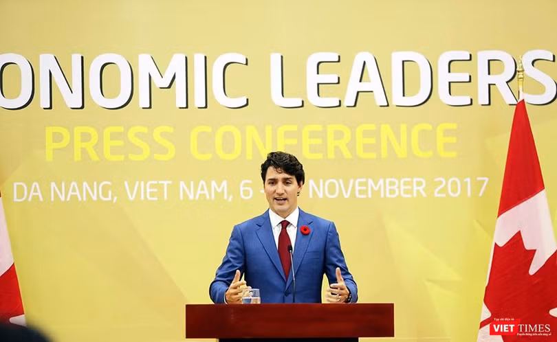 Thủ tướng Canada Justin Trudeau với phong thái trẻ trung, dễ mến.