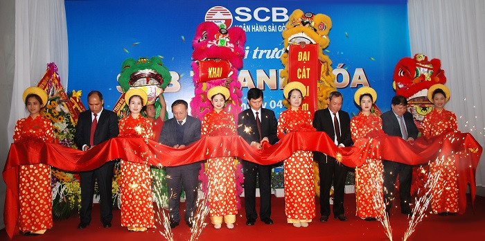 Ảnh khai trương chi nhánh SCB Thanh Hóa