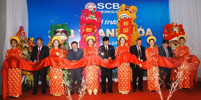Ảnh khai trương chi nhánh SCB Thanh Hóa