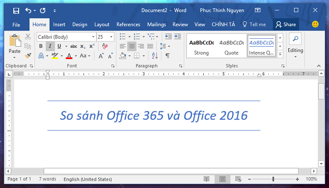 Sự khác nhau giữa Office 365 và Office 2016 ảnh 1 Sự khác nhau giữa Office 365 và Office 2016 ảnh 1