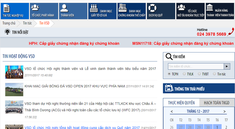 Không tìm thấy nội dung CBTT trên website của TTLK