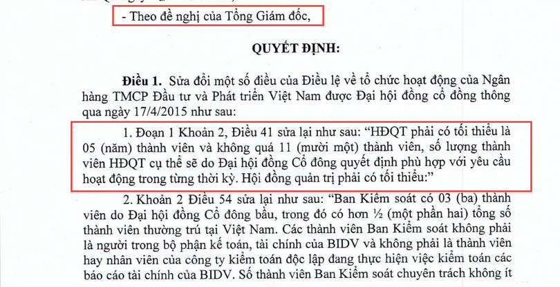 BIDV tổ chức đại hội đồng cổ đông bất thường ngày 22/10 ảnh 2