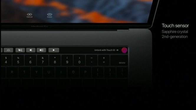 Touch Bar và Touch ID có mặt trong MacBook Pro mới Touch Bar và Touch ID có mặt trong MacBook Pro mới
