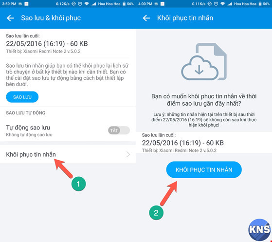 Sao lưu và phục hồi tin nhắn đã xóa trên Zalo ảnh 3