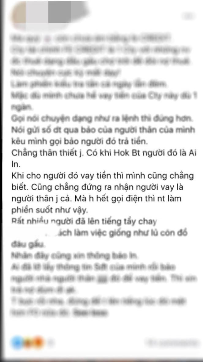 Các đối tượng "mượn danh” công ty tài chính để đòi nợ gây bức xúc cho khách hàng