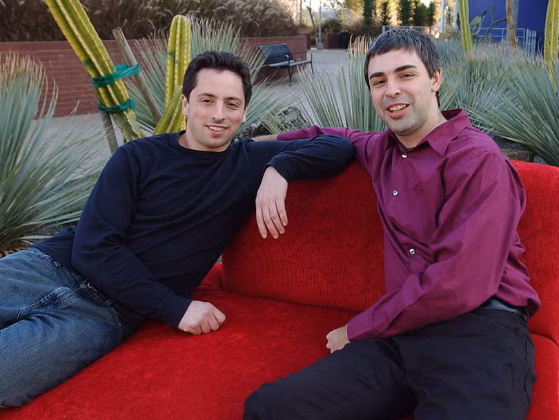Hai đồng sáng lập Larry Page và Sergey Brin của Google