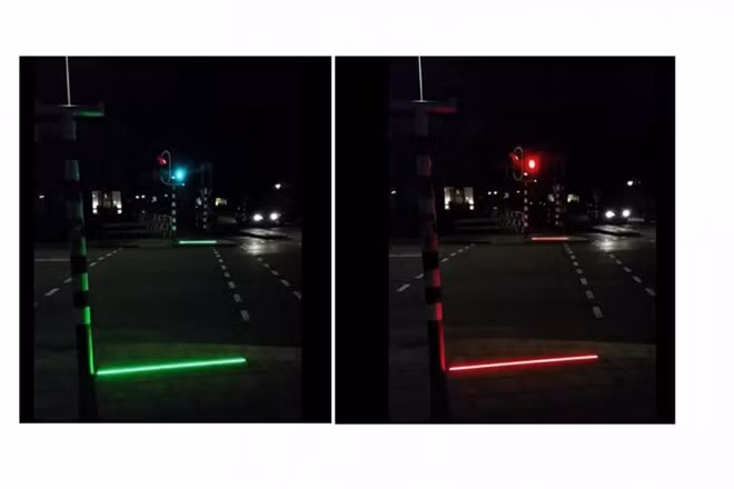 Đèn tín hiệu giao thông của tương lai. Ảnh: TheVerge.