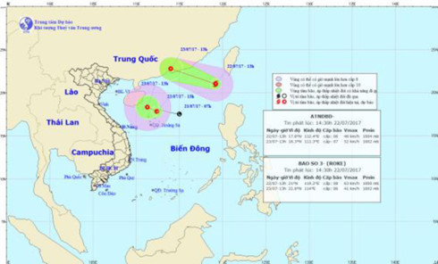 Bão số 3 hình thành trên Biển Đông, cảnh báo rủi ro thiên tai cấp 3 ảnh 1
