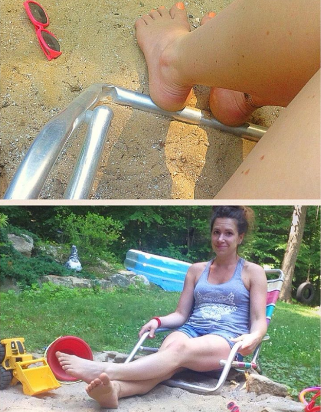 Tưởng như đang ở bãi biển, hóa ra chỉ là bãi cát