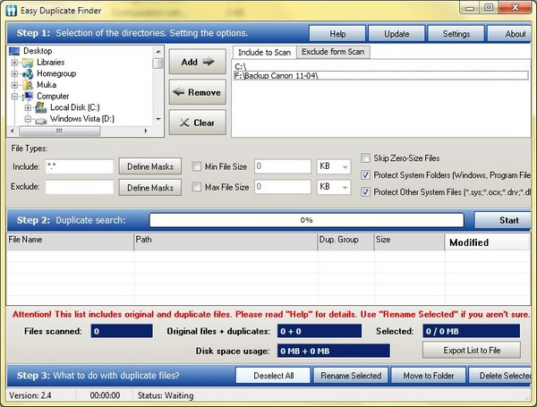 Tìm và loại bỏ file trùng lặp giúp khôi phục dung lượng ổ cứng bị lãng phí ảnh 1