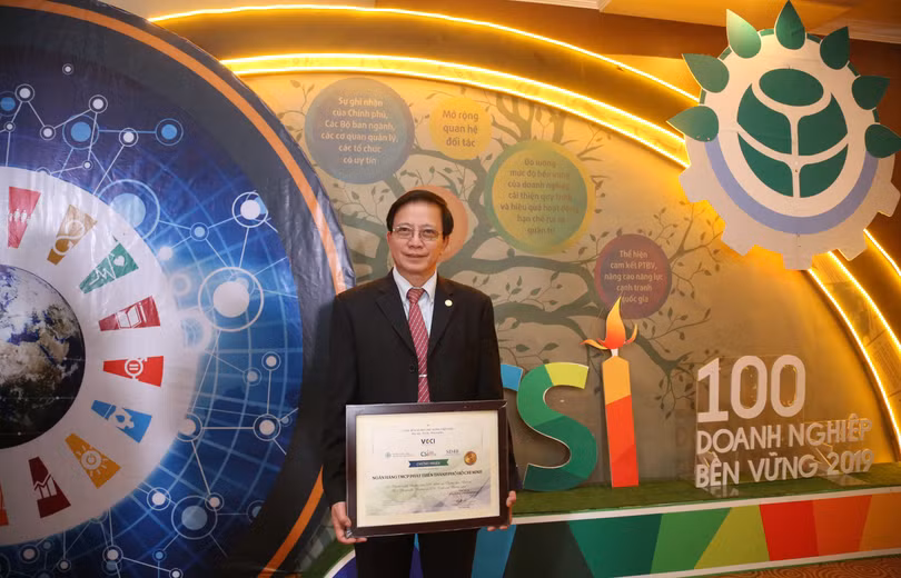 Phó Chủ tịch HĐQT HDBank Nguyễn Thành Đô tại Lễ công bố các doanh nghiệp bền vững năm 2019