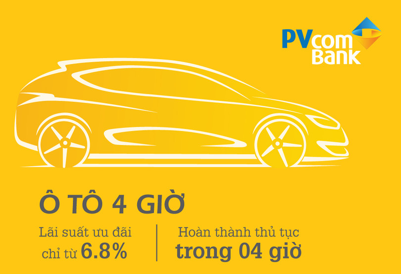 Mua xe ô tô chỉ trong vòng 4 giờ với PVcomBank