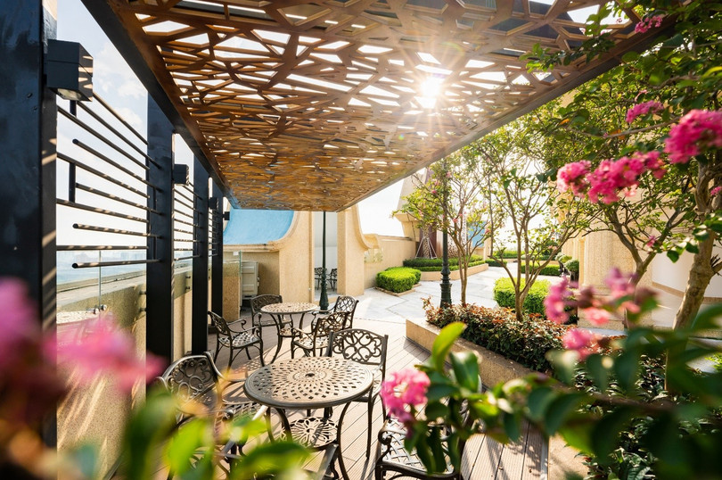 Không gian khu xanh nội khu trên cao tại D’. El Dorado I