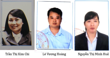 Ảnh 3 đối tượng bị truy nã do Bộ Công an cung cấp