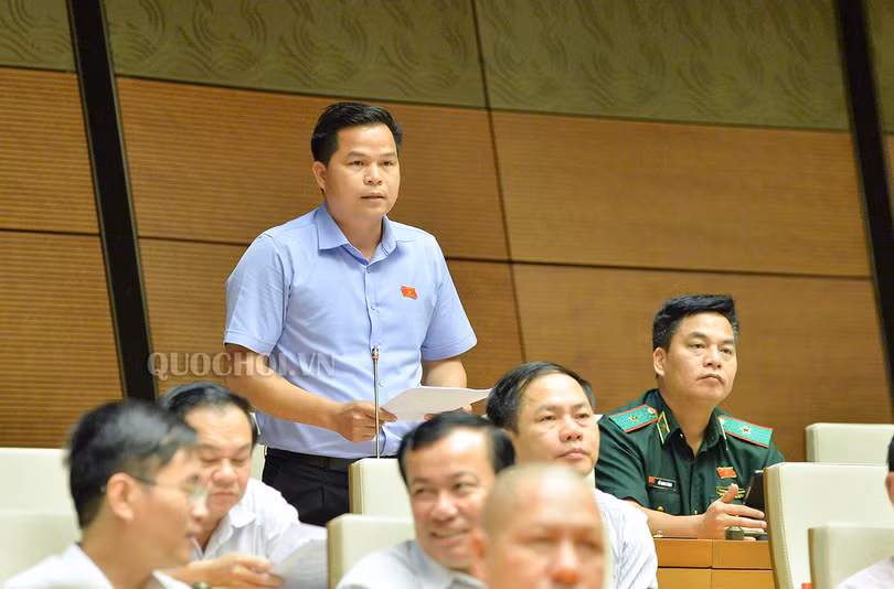 Đại biểu Bế Minh Đức , đoàn Cao Bằng - Ảnh: QH