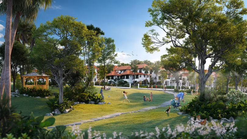 “Ngôi làng nhiệt đới” Sun Tropical Village ở Bãi Kem vừa ra mắt đầu tháng 9/2021. (Ảnh phối cảnh, mang tính minh họa)
