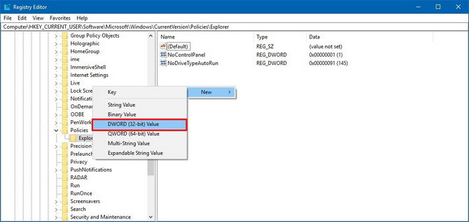 Cách chặn truy cập Settings và Control Panel trên Windows 10 ảnh 5 Cách chặn truy cập Settings và Control Panel trên Windows 10 ảnh 5