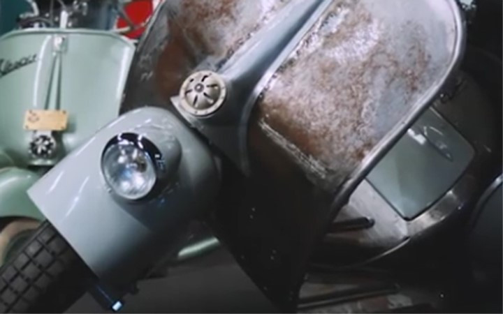 Chiếc Vespa cổ nhất hiện nay vẫn đang hoạt động tốt .