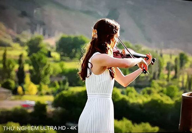 VTC đang phát thử nghiệm truyền hình 4K trên kênh VCT HD1. 