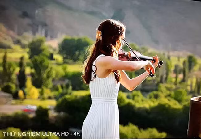 VTC đang phát thử nghiệm truyền hình 4K trên kênh VCT HD1. 