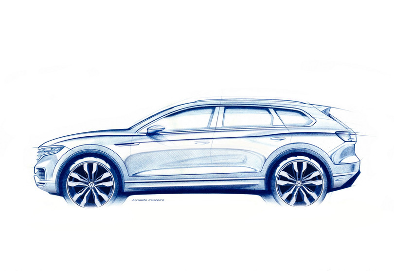 Hệ thống chuyển hướng bánh sau là một trong những tính năng nổi bật trên VW Touareg 2019 (Ảnh: VW AG)