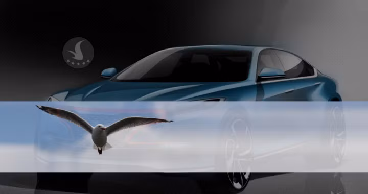 Phần đầu xe được lấy cảm hứng từ loài chim hải âu đang tung cánh. Biểu tượng tạo hình cách điệu mang liên tưởng đến chữ V – chữ cái đầu trong tên nước Việt Nam, dụng ý nói đến một Việt Nam đang trên đà phát triển nhanh chóng và mạnh mẽ.