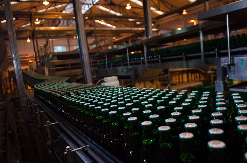 Một góc Nhà máy bia Heineken Việt Nam tại Quận 12.